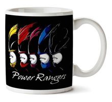 Art Hediye Power Rangers Faces İki Tarafı Baskılı Kupa Bardak