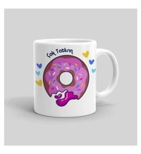 Mini Maker Kids Kişiye Özel Donat Kupa Bardak