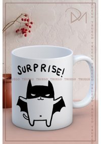 Truego Baskılı Kupa Bardak Seramik Mug - Surprise