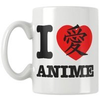 Qoeuyl Boutique I Love Anime Baskılı Kupa Bardak