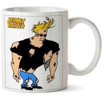 Art Hediye Johnny Bravo 4 İki Tarafı Baskılı Kupa Bardak