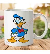 Art Hediye Donald-Duck-Png-Hd İki Tarafı Baskılı Kupa Bardak