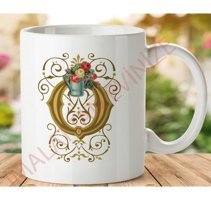 Art Hediye 1-205 O Harfi İki Tarafı Baskılı Kupa Bardak