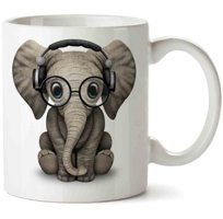 Art Hediye Elephant Fil 2 İki Tarafı Baskılı Kupa Bardak