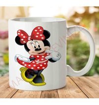 Art Hediye A2454 Minnie Mouse İki Tarafı Baskılı Kupa Bardak