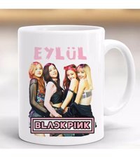 Hayaller Dükkanı Black Pink Hediye Kişiye Özel Kupa Bardak