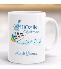 3 Er Öğretmenler Günü Hediye Kupa Müzik Öğretmeni Kişiye Özel