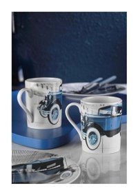 Kütahya Porselen Forest 2 Kişilik Mug Seti Mavi