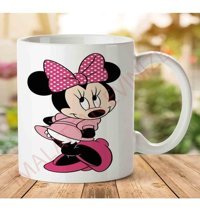 Art Hediye Minnie-Mouse-Png-Hd İki Tarafı Baskılı Kupa Bardak