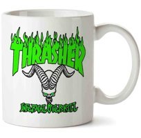 Art Hediye Green Trasher Logo İki Tarafı Baskılı Kupa Bardak