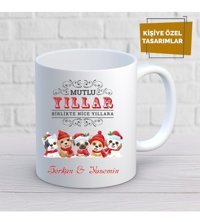Baş Hediye Dükkanı Yılbaşına Özel Kupa Bardak