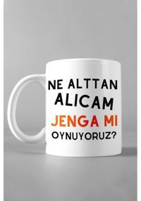 Hediyexpres Ne Alttan Alıcam Jenga Mı Oynuyoruz Kupa Bardak