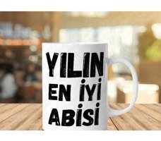 Etiketci Abla Yılın Abisi Kupası Çift Taraflı Baskı