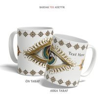 Kreatif Kupa Kişiye Özel Nazar Boncuklu Etnik Kupa