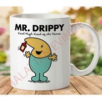 Art Hediye 1-624 Bay Drippy İki Tarafı Baskılı Kupa Bardak