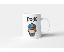 Promosyon Dünyam Erkek Polis Meslek - Baskılı Kupa Bardak