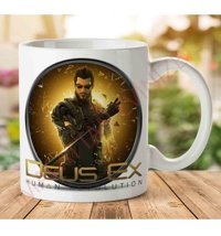 Art Hediye Deus-Ex-Png-Picture İki Tarafı Baskılı Kupa Bardak