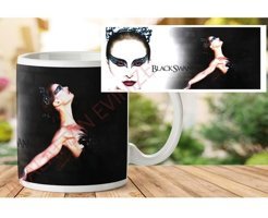 Art Hediye 1-061 Black Swan İki Tarafı Baskılı Kupa Bardak