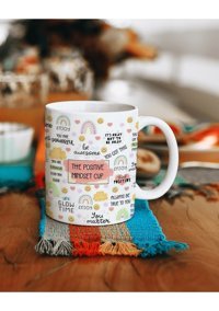 Baskıtech The Positive Mindset Cup Baskılı Kupa Bardak