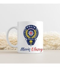 Hediye Vakti Polislere Özel Tasarımlı Kupa Bardak