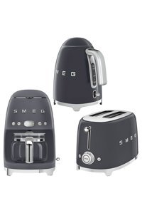 Smeg 50's Style 3'lü Elektronik Çeyiz Seti Gri