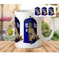 Art Hediye Blue-Tardis-02-Mugs İki Tarafı Baskılı Kupa Bardak