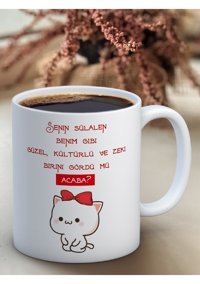 Truego Baskılı Kupa Bardak Seramik Mug - ..Gördümü Acaba