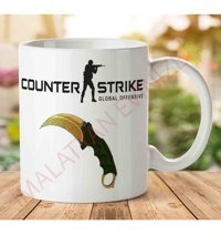 Art Hediye 1-954 Csgo Bıçak İki Tarafı Baskılı Kupa Bardak