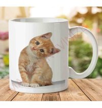 Art Hediye A2425 Kedi Yavrusu İki Tarafı Baskılı Kupa Bardak