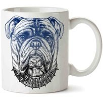 Art Hediye Bulldog Gritty İki Tarafı Baskılı Kupa Bardak