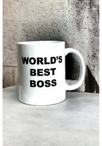 Heg Store The World S Best Boss Yazılı Baskılı Kupa
