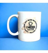 Heg Store I Need Coffee Yazılı Baskılı Kupa