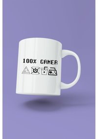 Baskıtech %100 Gamer Baskılı Porselen Kupa