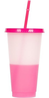 Luckystar Yaratıcı Renkli Bardaklar - Pembe