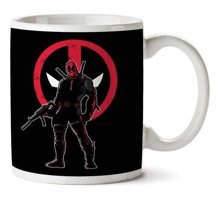 Art Hediye Merc Deadpool İki Tarafı Baskılı Kupa Bardak