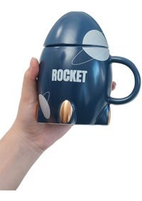Luckystar Roket Seramik Kupa Tron-Mavi