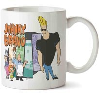 Art Hediye Johnny Bravo 3 İki Tarafı Baskılı Kupa Bardak