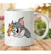 Art Hediye A2580 Tom And Jerry İki Tarafı Baskılı Kupa Bardak