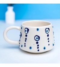 İlbay Çini Takı İlbay Seramik Kupa Mug Klasik Damla Nazar