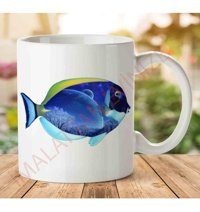 Art Hediye Fish-Png-6 İki Tarafı Baskılı Kupa Bardak