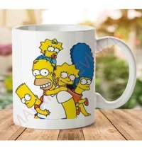 Art Hediye 1-1214 Sımpsons İki Tarafı Baskılı Kupa Bardak