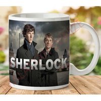 Art Hediye 1-411 Sherlock İki Tarafı Baskılı Kupa Bardak