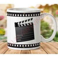 Art Hediye 1-417 Sinema Klaket İki Tarafı Baskılı Kupa Bardak