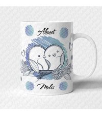 Etiketci Abla Sevgili Kupası 06 - Çift Taraflı Baskı