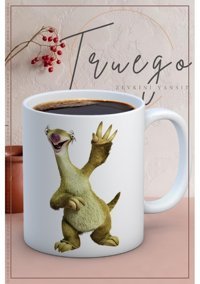 Truego Baskılı Kupa Bardak Seramik Mug - Sid