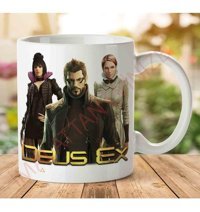 Art Hediye 1-1706 Deus Ex İki Tarafı Baskılı Kupa Bardak