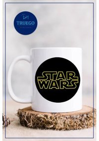 Truego Baskılı Kupa Bardak Seramik Mug - Star Wars Siyah