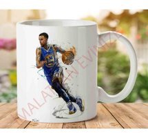 Art Hediye Stephen Curry 2 İki Tarafı Baskılı Kupa Bardak