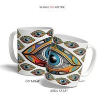 Kreatif Kupa Modern Tasarımda Nazar Boncuğu Kupa