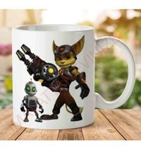 Art Hediye A2539 Ratchet Clank İki Tarafı Baskılı Kupa Bardak